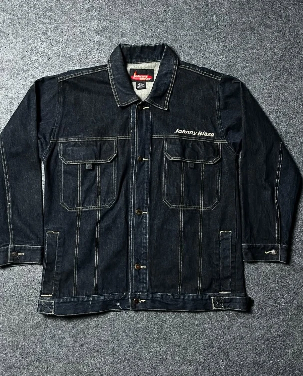 Cowboy leather jacket snake print fashionable embroidery motorcycle zipper vintage Y2k Gothic fashionable thick men's clothing