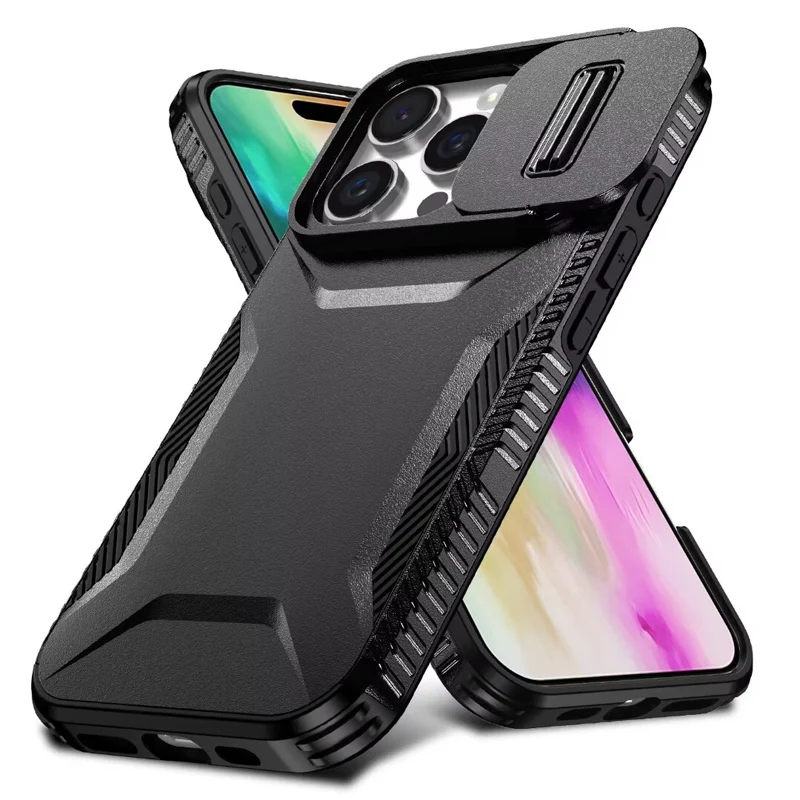 Military Grade Shockproof Protective Slide Camera Armor Phone Case