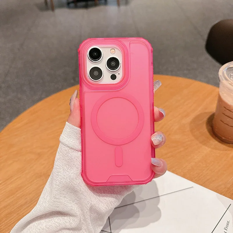 Shockproof Magnetic Phone Case with Full Coverage and Magsafe Compatibility