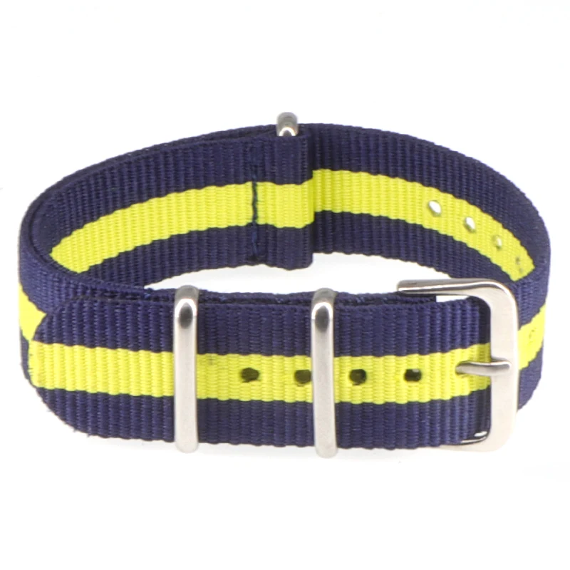 Nylon Army Sports Black Watch Strap with Belt Buckle