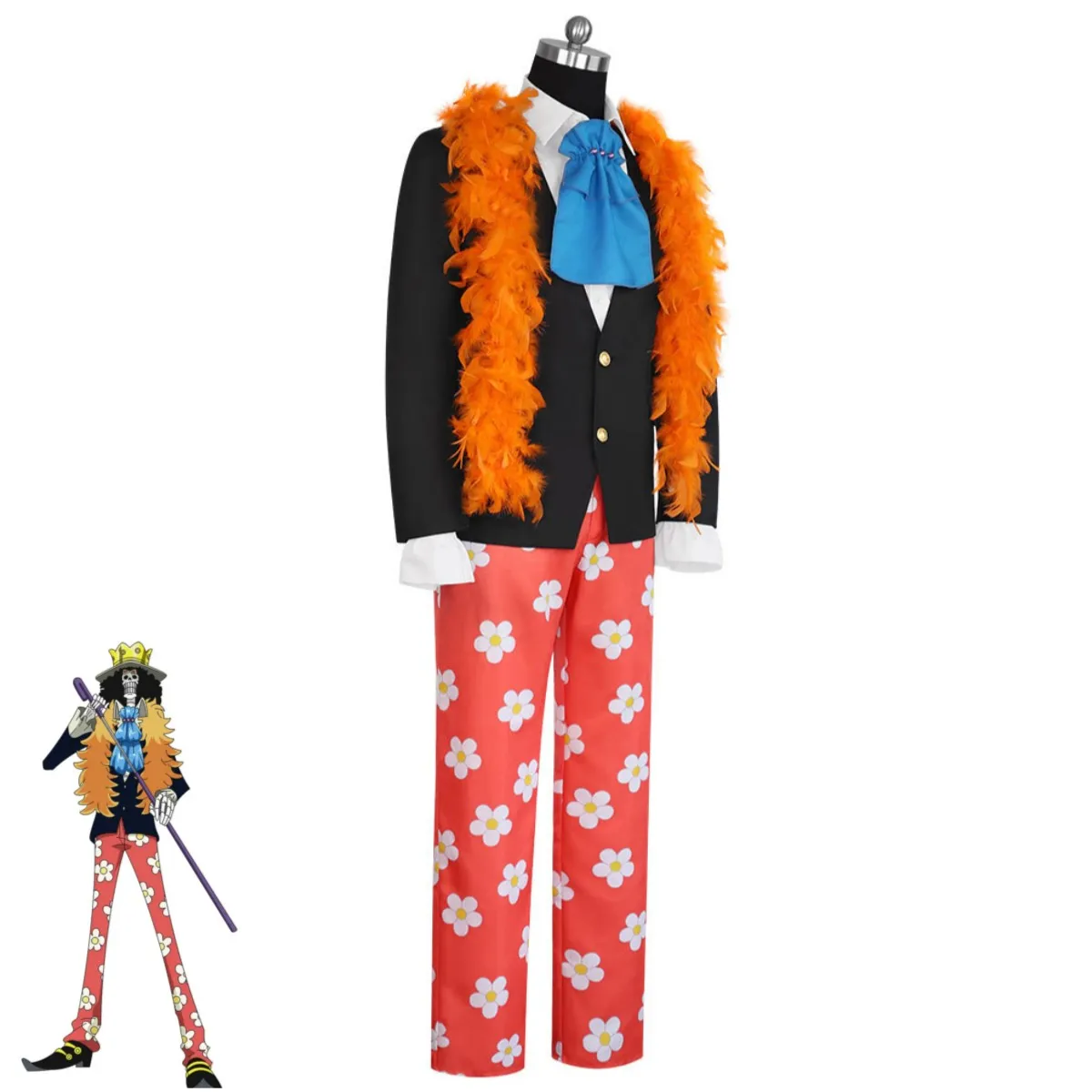 One Piece Brook Tuxedo Cosplay Costume for Men