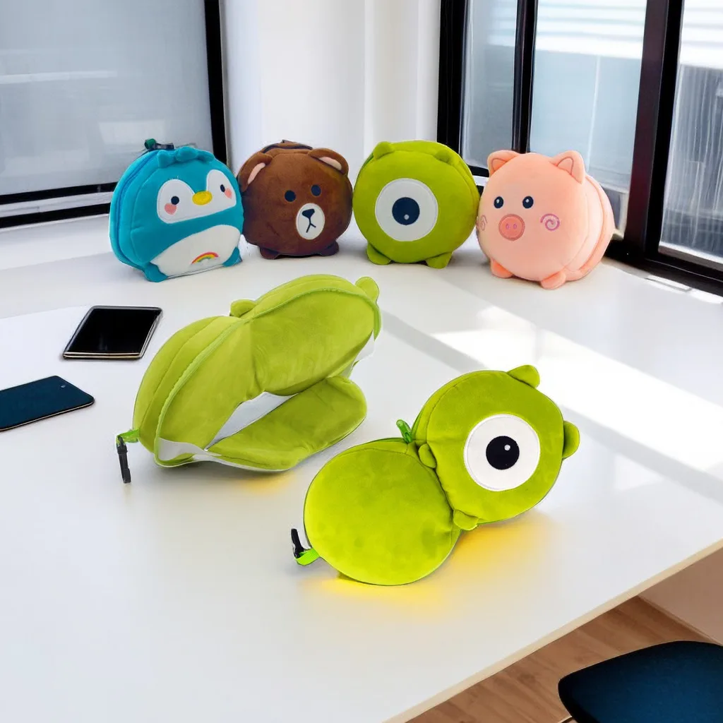 2-in-1 Cute Travel Pillow Eye Combo for Airplane train Car Outdoors Kids Toddler Neck Pillow,travel pillow