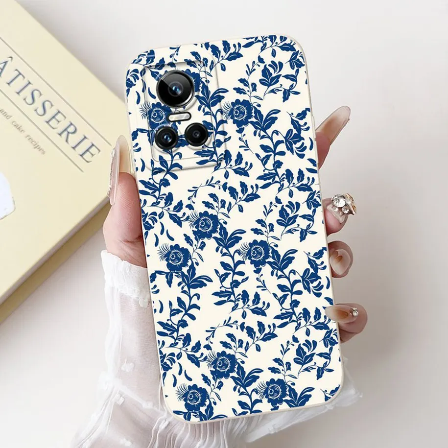 Floral Shockproof Silicone Matte Phone Case – Stylish & Protective TPU Cover