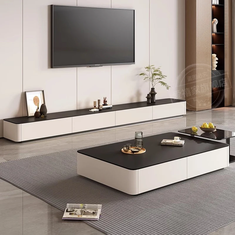 Luxury Modern Square Coffee Table with Storage 6