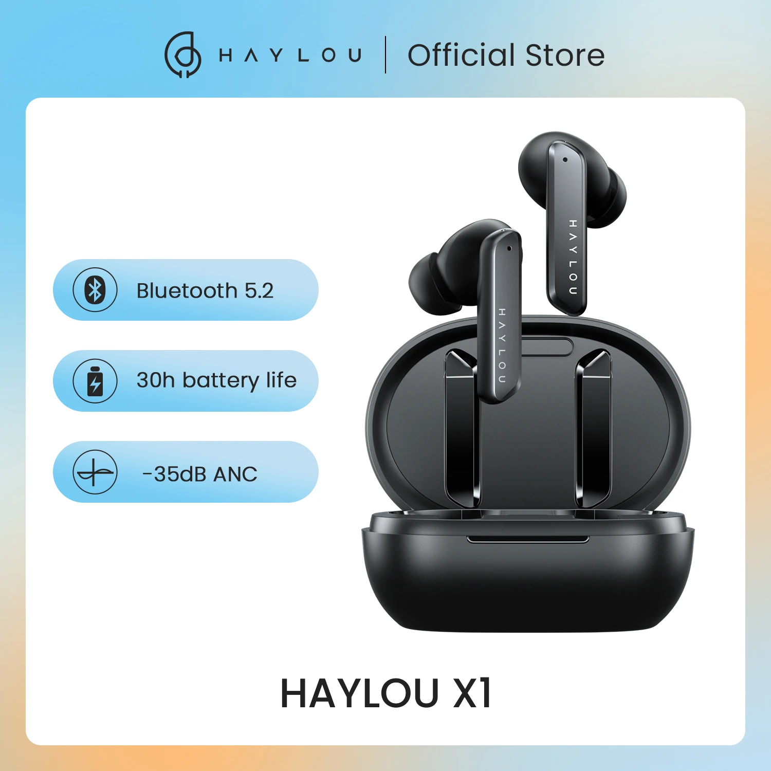 Fone de ouvido bluetooth Haylou x1