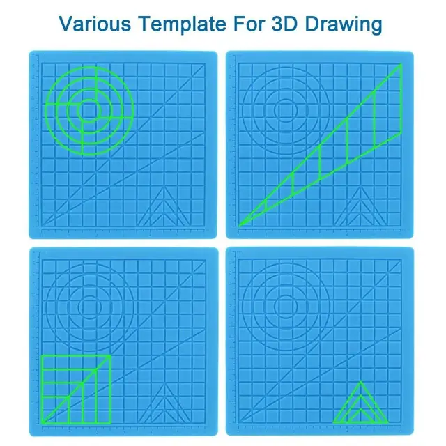 Tappetino Per Penna 3D SagaSave - Silicone, 41.5x27.5cm, Con Stampini E Protezioni Dita