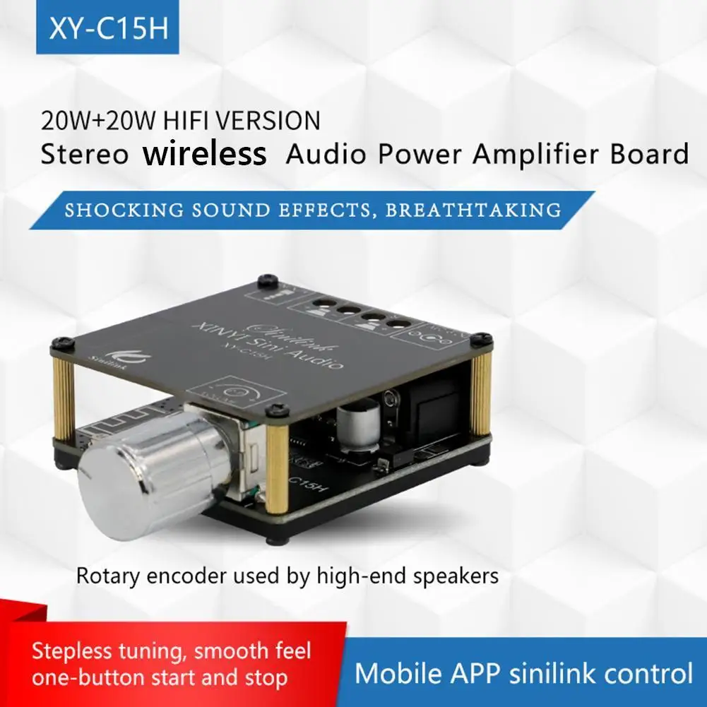 Stereo Subwoofer Amplifier Board Speaker Audio Amplifier APP Control Wireless Module Bluetooth-Compatible