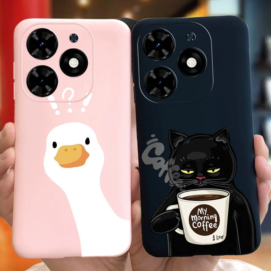 Custodia Per Infinix Smart 8 2024 Cute Cat Duck Dinosaur Cartoon Jelly Phone Bumper Per Infinix Smart8 X6525 Cover Posteriore In Silicone Morbido