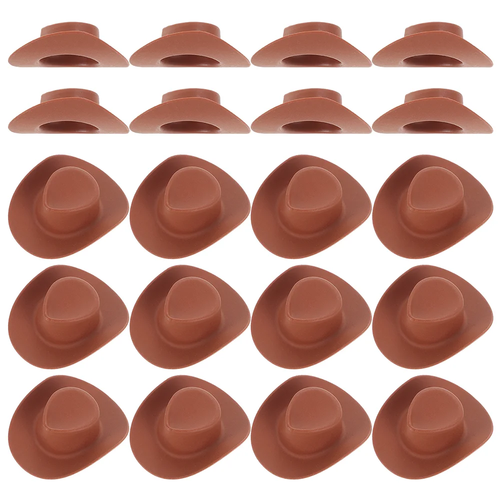 

40pcs Mini Cowgirl Hat Miniature Hat Dress Up Accessories