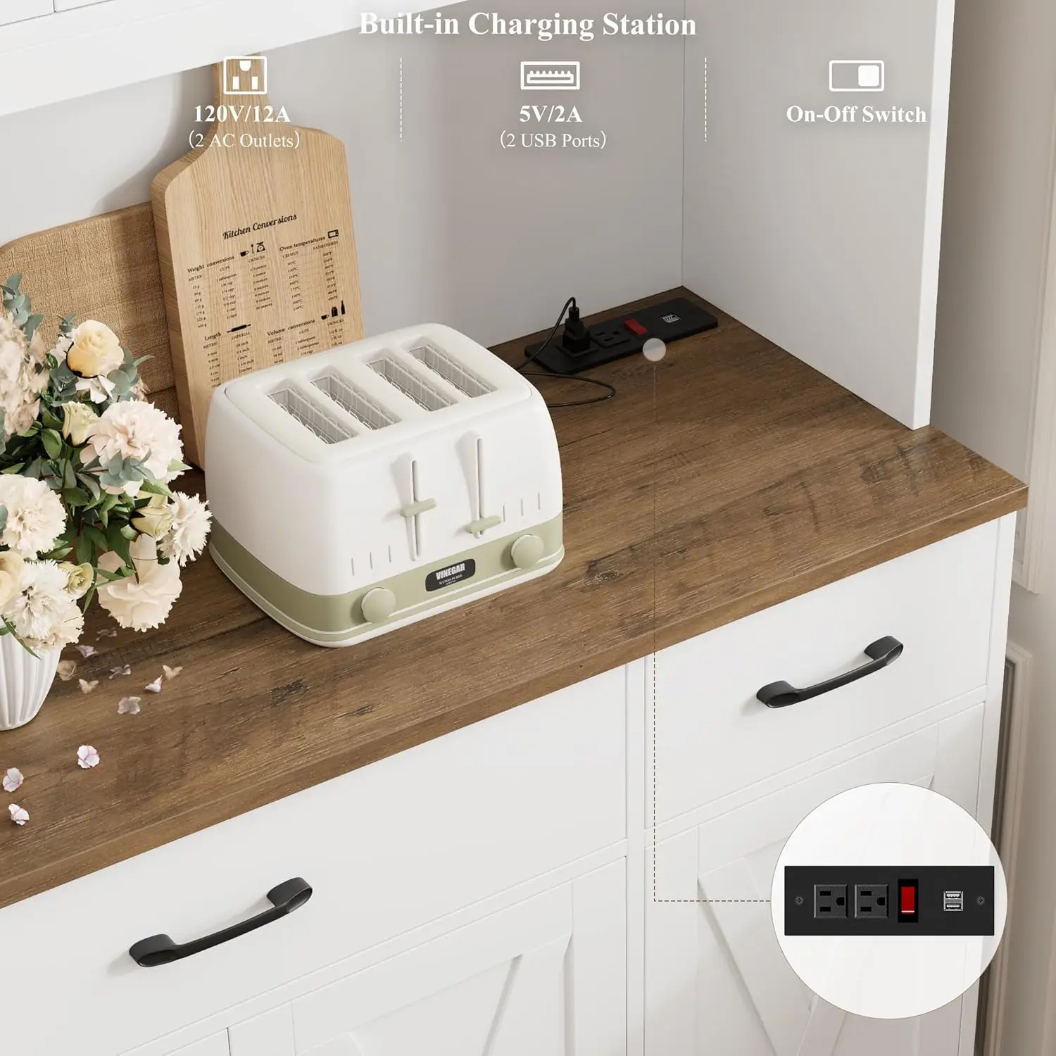 Modern Farmhouse Hutch 6