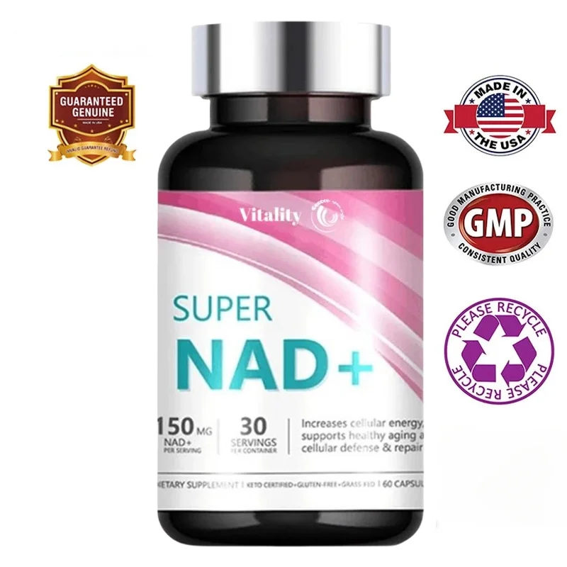 Nad+ Booster Nicotinamide Riboside Natural Energy Longevity & Cellular nad+ supplement capsules