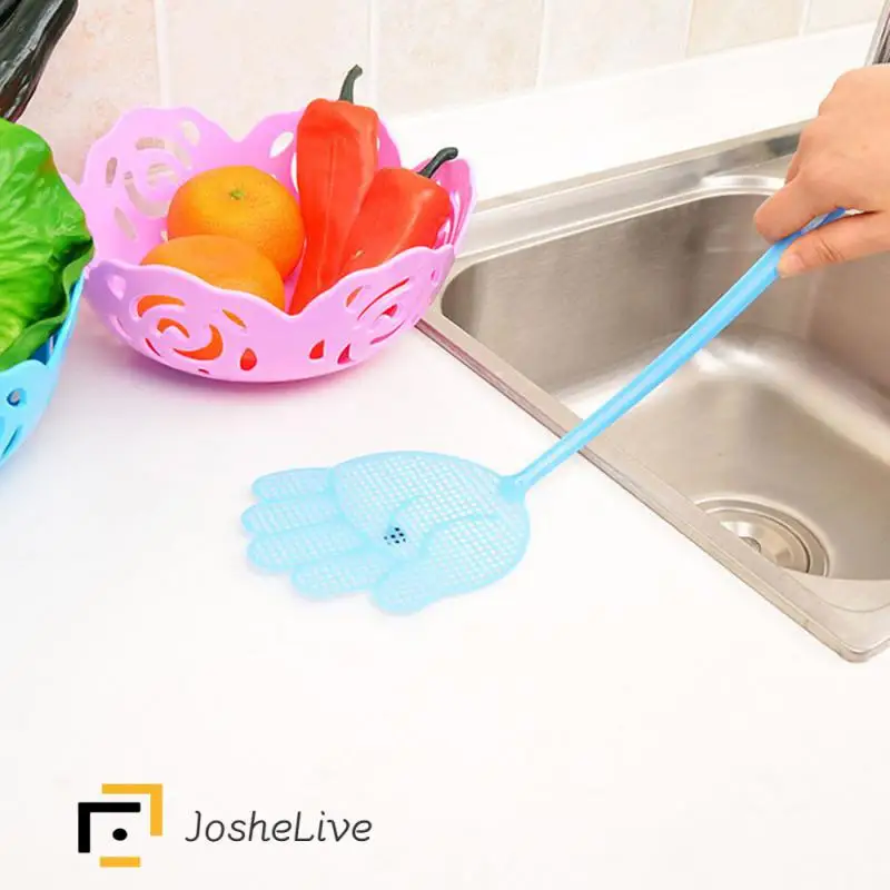 

Мухобойки, милые пластиковые мухобойки с рисунком ладони, Мухобойки для борьбы с насекомыми, Отпугиватель насекомых, домашние кухонные аксессуары, случайный цвет