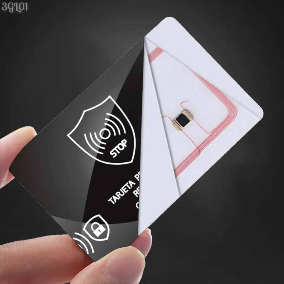 5Pcs RFID Blocking Card NFC Debit Credit Card Passport Protector Portable Credit Card Protector for Passport Case Purse