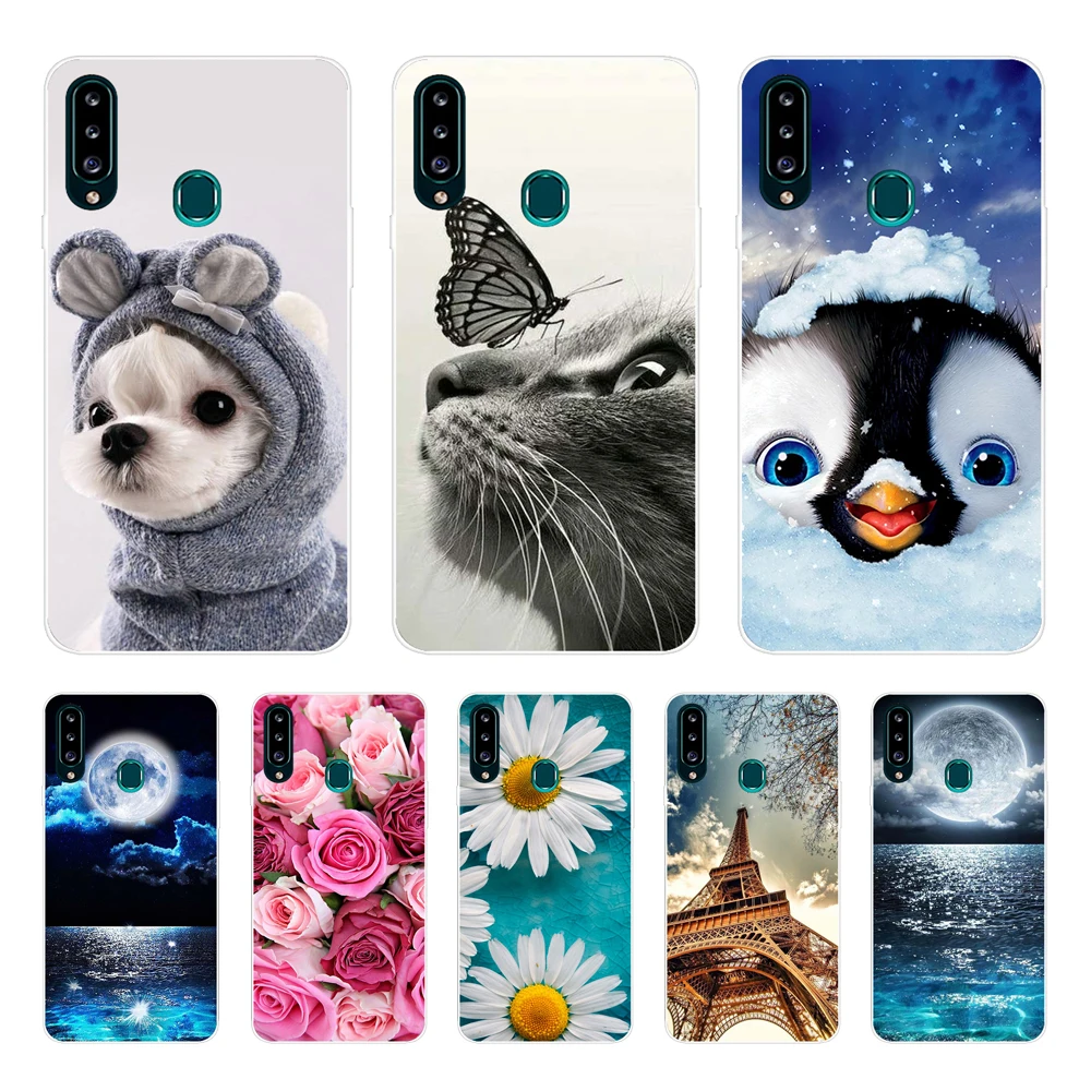 Caso Per Samsung Galaxy A20 Caso 2019 Silicone Morbido Tpu Sottile Cover Posteriore Per Samsung A20E A20 A20S Un 20E Una Copertura Del Telefono 20