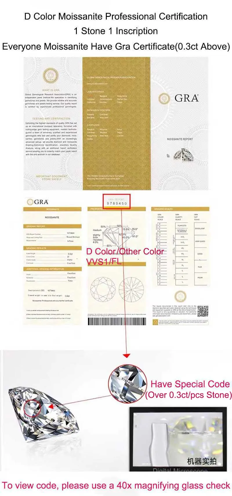 Trendige 2,6 Karat D-Farbene Moissanit-Ohrstecker für Damen, 925 Sterling Silber Moissanita Diamant-Ohrstecker, Weißgold Plattiert – Detail 9