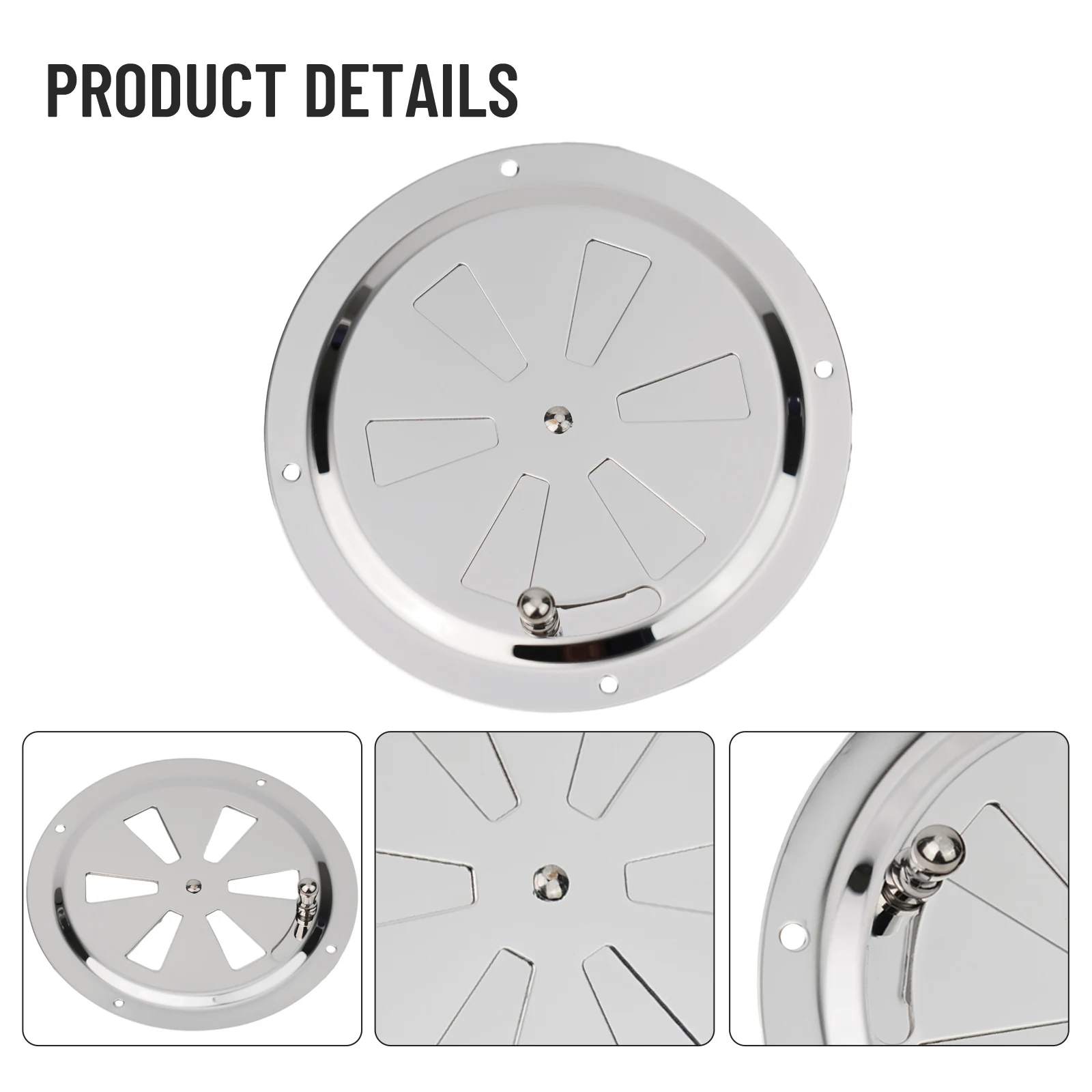 

Ventilation Blade Air Vent For Boats For Caravans Corrosion Resistance Mirror Finish Silver Color Easy To Install