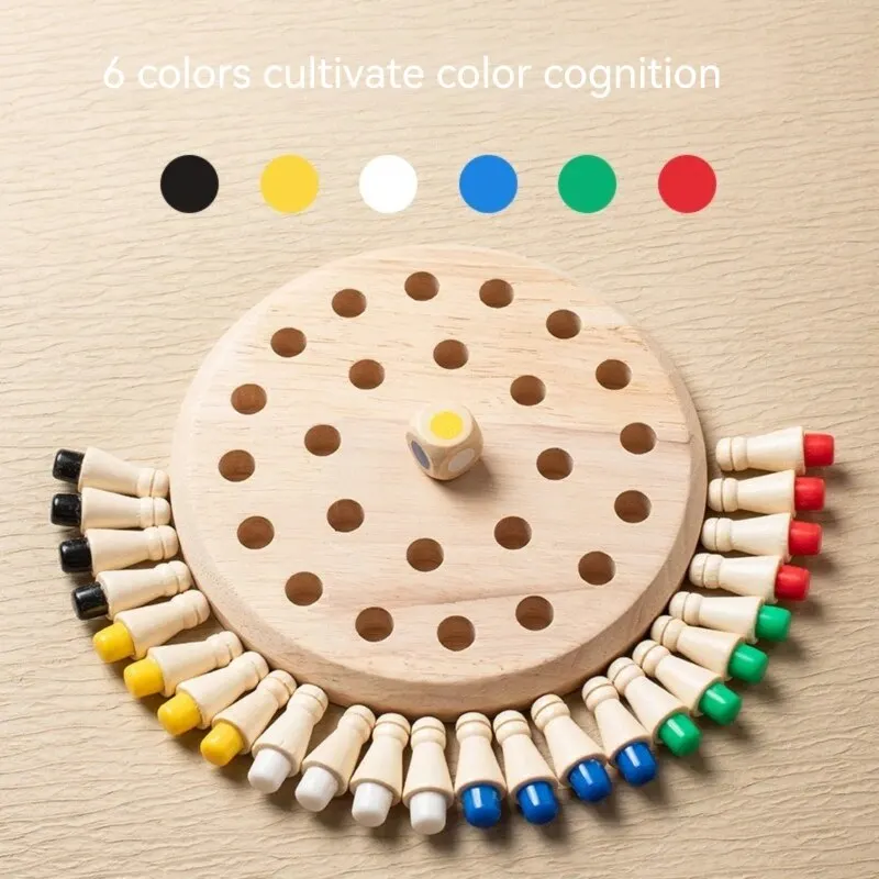 Preschool CHILDREN'S Puzzle Memory Chess Toys, Baby Brain Memory Exercise, Focus Training, Parent-child Games Chess Games 2
