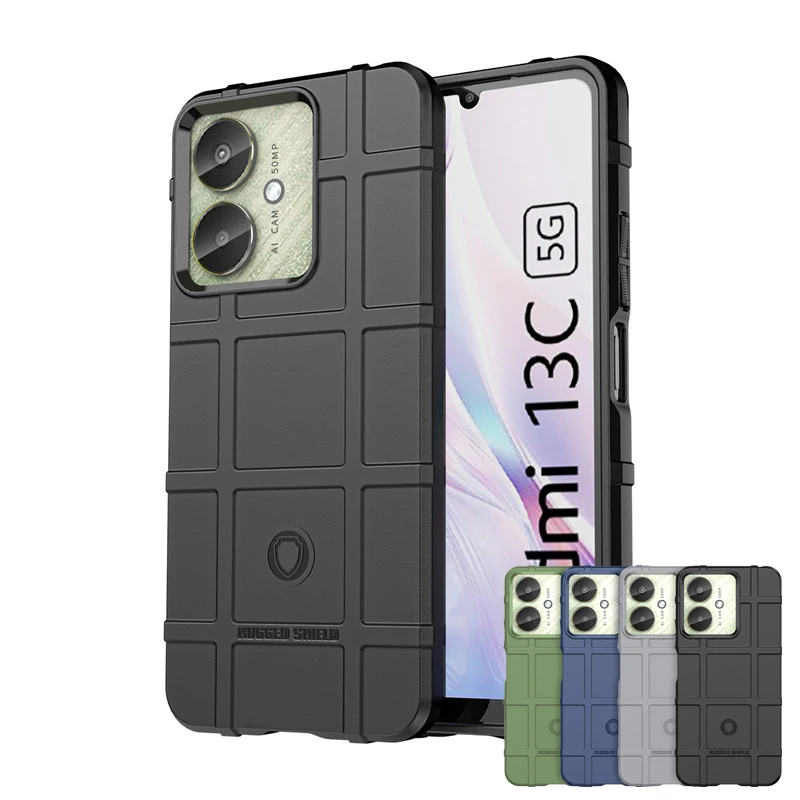 Per Xiaomi Redmi 13C Custodia Xiaomi Redmi 13C 12C 10C Cover Antiurto Armatura Guscio In Gomma Custodia Protettiva Per Telefono Xiaomi Redmi 13C