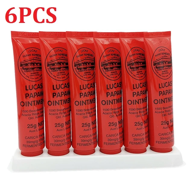 6Pcs AU Lucas PAPAW Ointment Rash Cream Lip Balm Wound Skin Care Papaya  Skin Repair Cream 25g Lucas Oil Body Care Face Cream - AliExpress