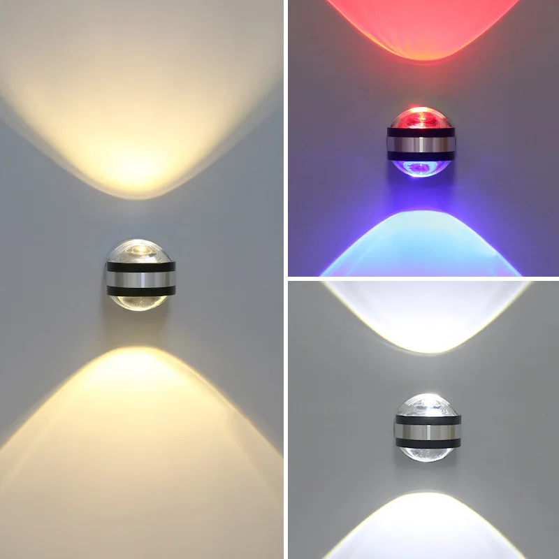 6W LED double head crystal wall lamp modern indoor hotel decoration light living room bedroom bedside aisle Sconce Lights lamp