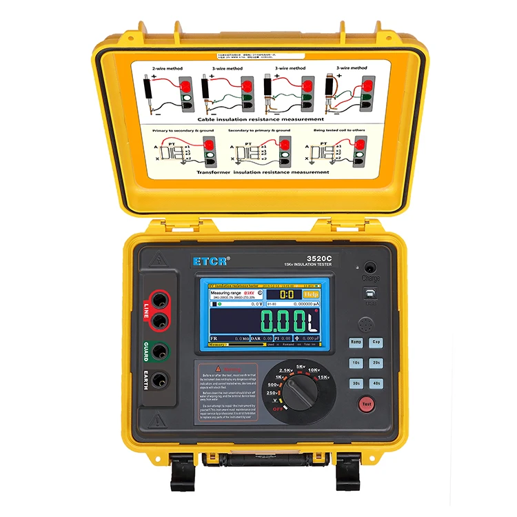 

ETCR3520C High Performance HV15Kv megger Insulation tester megger