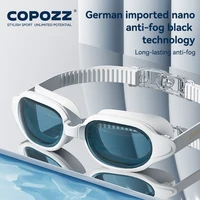 COPOZZ New Swimming Goggles Myopia Men Women Imported Lasting Anti Fog UV Protecion Adjustable Professional Diving Swim Glasses