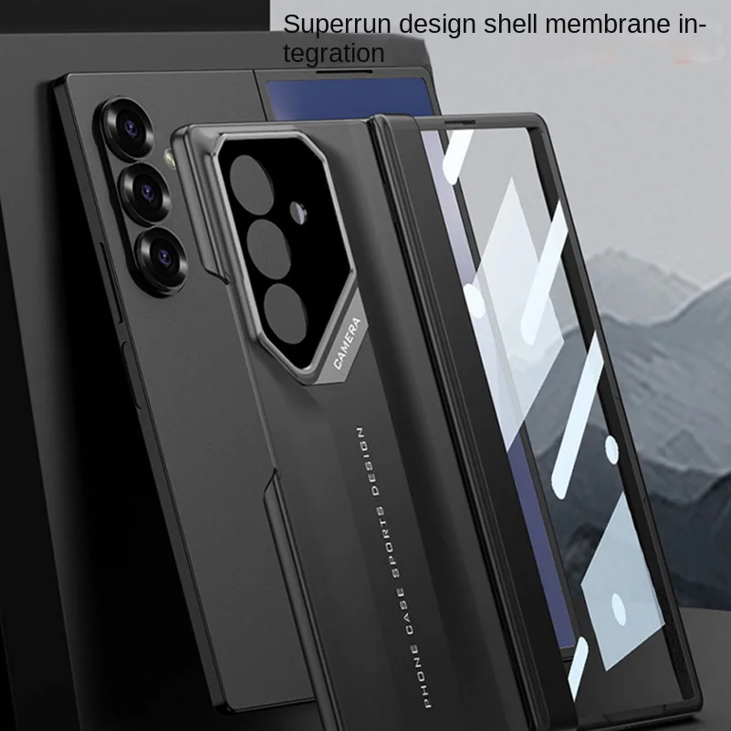 Supercar Design Magnetic Hinged Glass Protective Film Case for Samsung Z Fold 7 Galaxy Z Fold7 Fold 6 5 4 Lens Protect Cover | Gaffar India