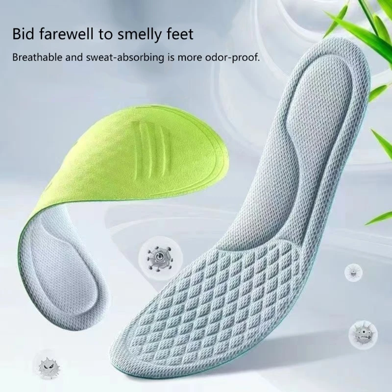 

2 пары стельок для мужчин и женщин, амортизирующие, амортизирующие, удобные вставки, дышащие