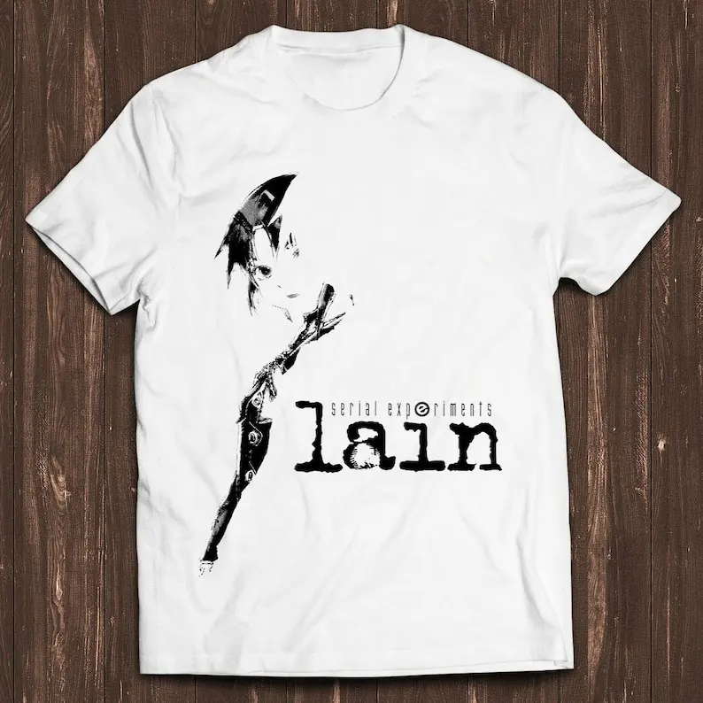 

Serial Experiments Lain Computer Japanese Manga Anime Meme Gift Funny Unisex Gamer Cult Movie Music T Shirt C879