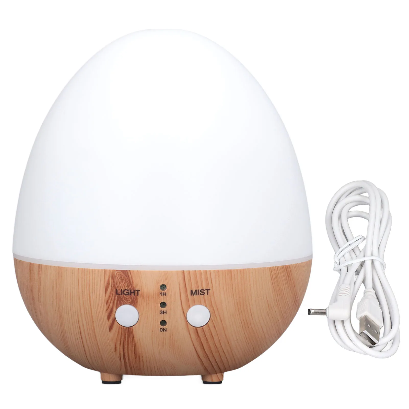 

260ml Essential Oil Diffuser 2.4Mhz 260ml Capacity USB Powered Wooden Oil Diffuser 35db Low Noise with Night Light for Bedroom