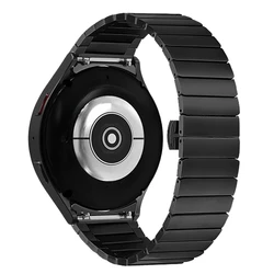 Luxury Stainless Steel Bracelet - Premium Metal Wristband Strap for Galaxy Watch 4 40mm (Black2)