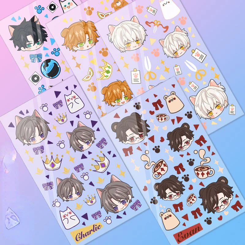 

Light and Night Sticker Anime Charlie Osborn Evan Stationery Stickers Cartoon Water Proof Student School Supplies Decor Gift
