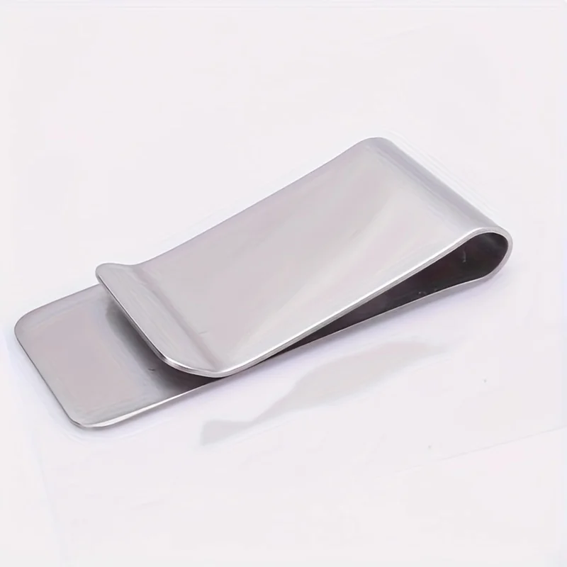 Men's Minimalist Stainless Steel Cash and Card Wallet