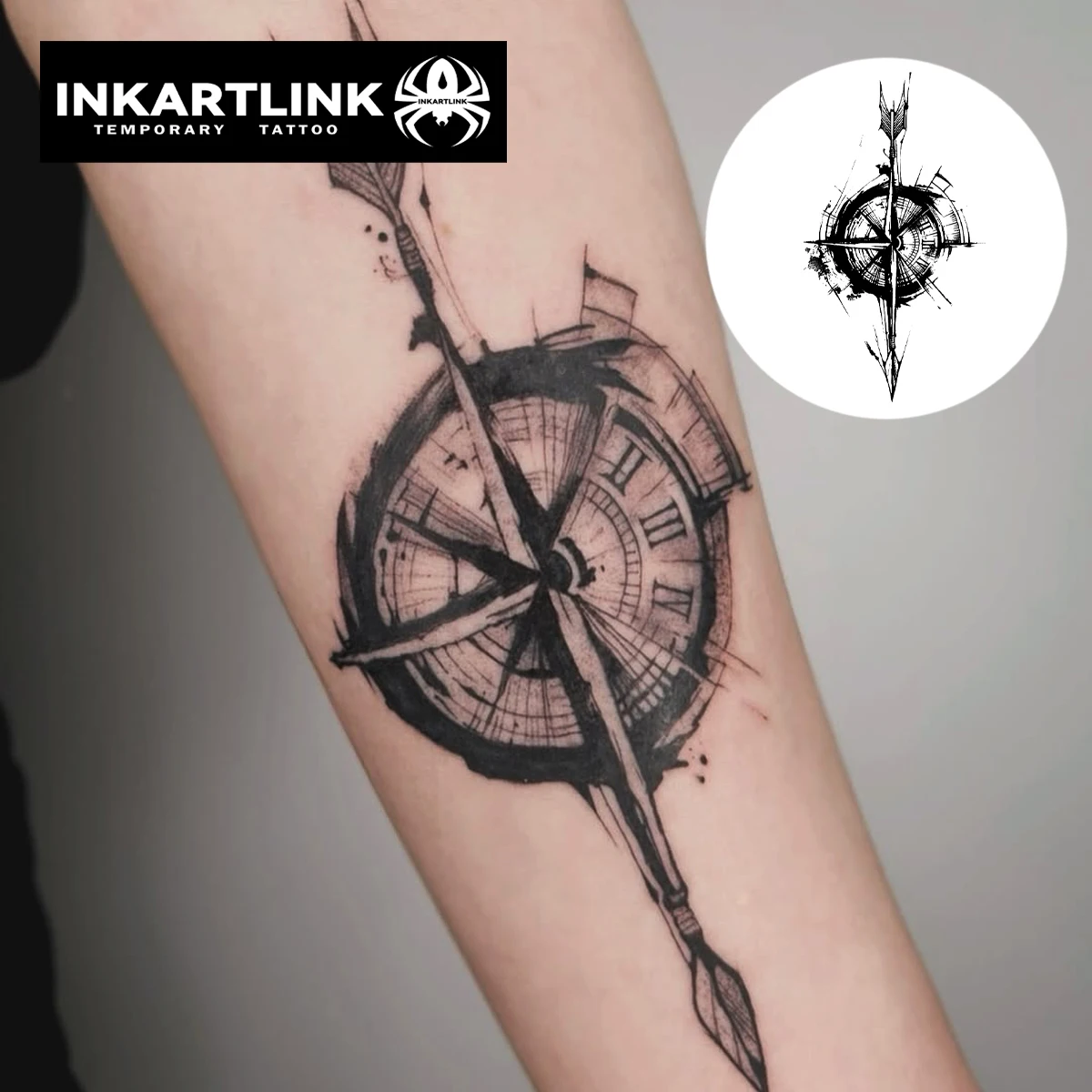 10 Temporäre Tattoo-Aufkleber Wasserdicht – Festival & Party Tattoos In Gold