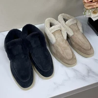 Women's Ankle Boots Wool Snow Boots Genuine Cowhide   winter shoes  Low Top Keep Warm Fur Boots Fashion Winter Boots Woman - Image 4