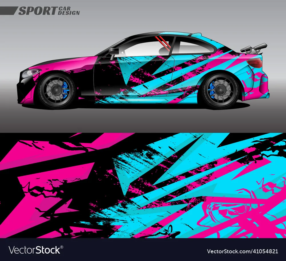 

Colorful Racing Print Car Sticker for Universal Large Car Decal Car Sticker Univers Car Stickers on The Left Right Sidesal