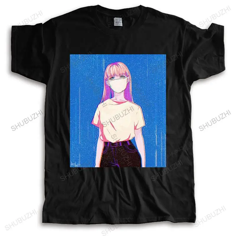 T-Shirt Da Uomo Cute Japanese Anime Maldchen Stethetische Glitch Vaporwave Skate Top Baumwolle Humor Mannner T-Shirt Girocollo