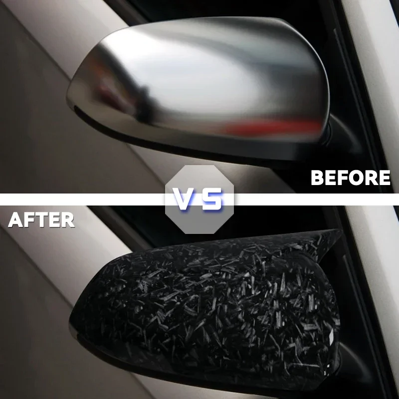 아우디 A3 S3 8P 05-08 A4 S4 B6 B7 8E 8H A6 S6 C6 4F 카본 파이버 글로시 블랙 리어뷰 미러 커버 캡 부착형