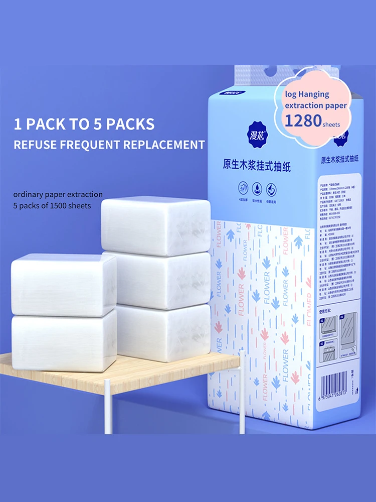 Toilet Paper 1 packs of 1280 sheets per box