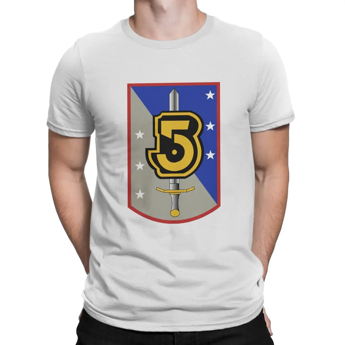 

Babylon Five Jeffrey Sinclair TV Creative TShirt for Men Shield and Sword Design Round Neck T Shirt Birthday Gifts Streetwear