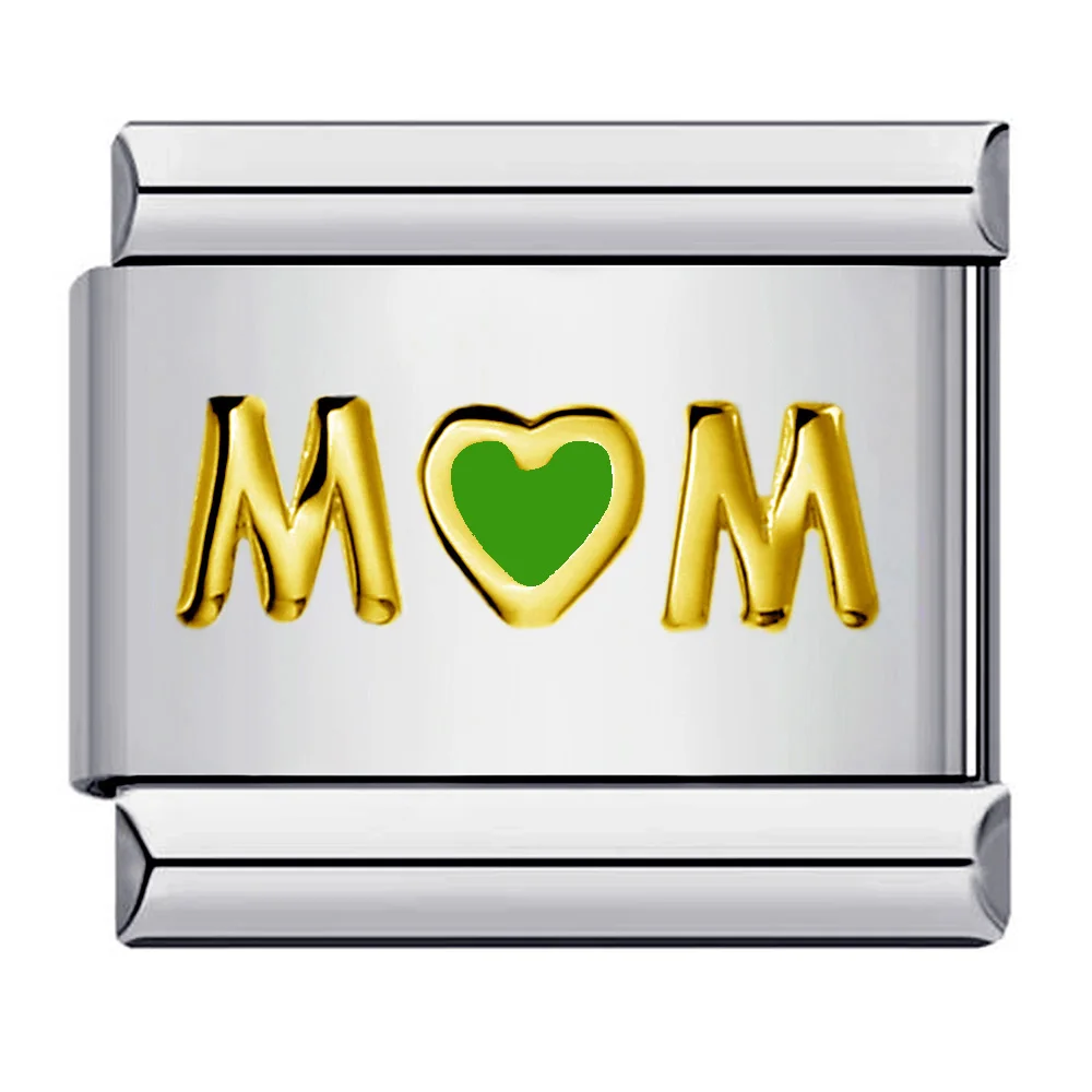Neue trendige Geschenke Liebe Mama klassische Charme Handkette italienische Link Fit 9mm Armband Edelstahl senden Göttin Schmuck DIY machen – Detail 5