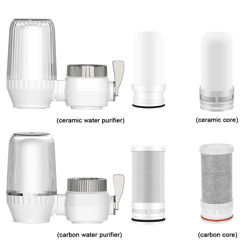 Water Purifier Faucet Tap Water Purifier Washable Clean Kitchen Faucet Rust Bacteria Removal Ceramic Percolator for Bathroom