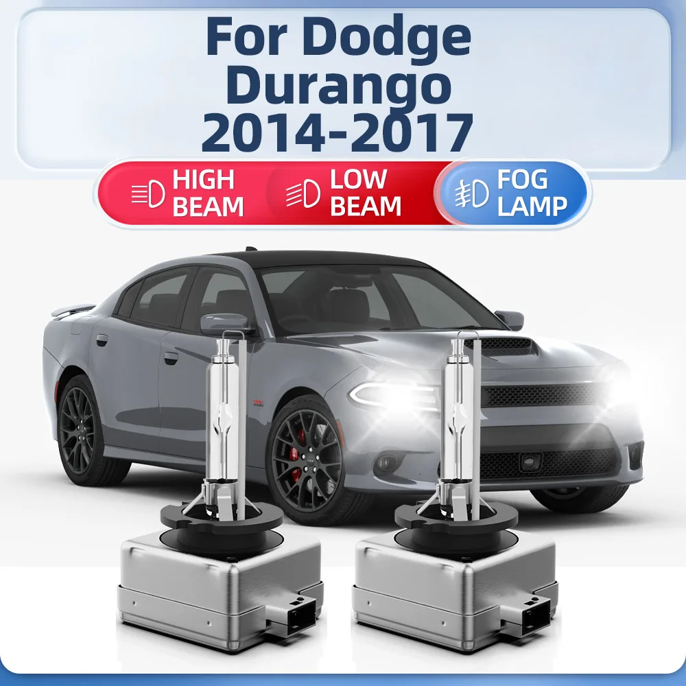 

2x D3S HID Headlamps Bulbs 35W 20000LM Xenon Headlight 6000K White Xenon Light 12V For Dodge Durango 2014 2015 2016 2017