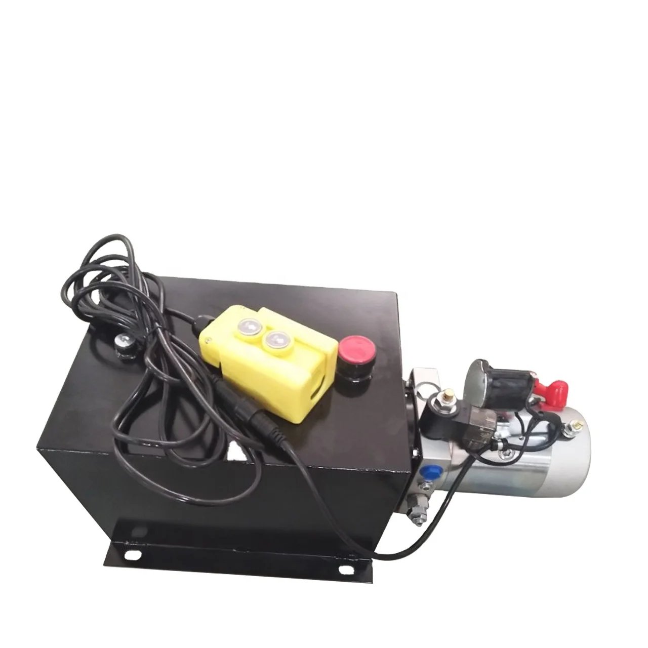 

SD02C 15 Quart Steel Oil Tank Single Acting 2.0KW 12 volt dc Hydraulic Power Unit for Truck Tail Lift