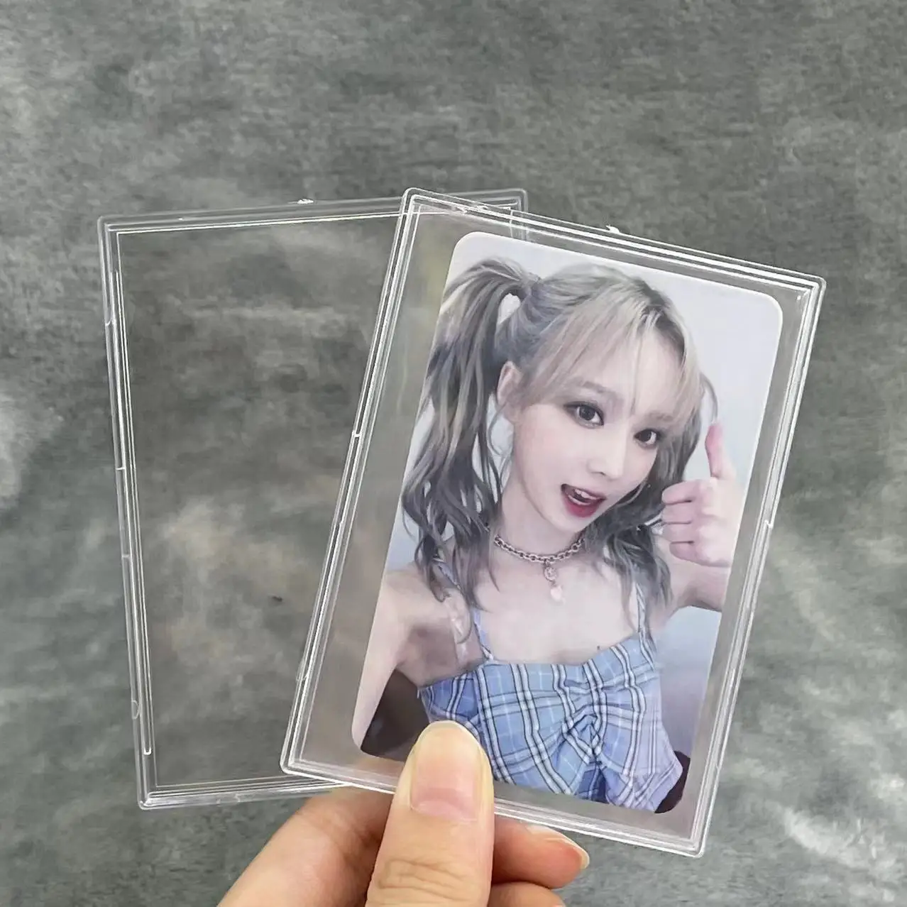 10Pcs/Pack Acrylic Transparent Collection Sleeves Frames for Collectible Trading Basketball Sports Cards TCG Card Photo Card