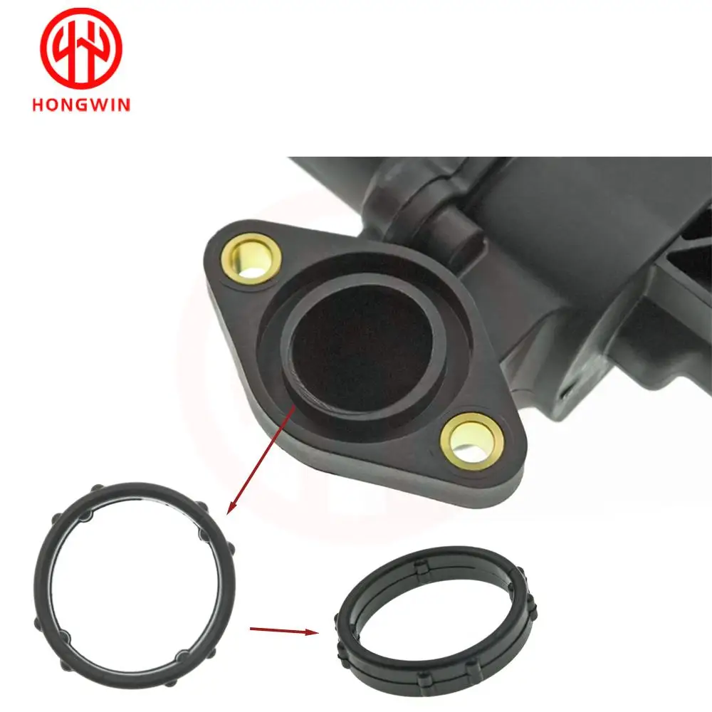 Engine Coolant Thermostat Water Outlet LR073372 For Land Rover Discovery 3/4 Range Rover Sport Jaguar XF S-Type 4H2Q8592BF engine coolant thermostat