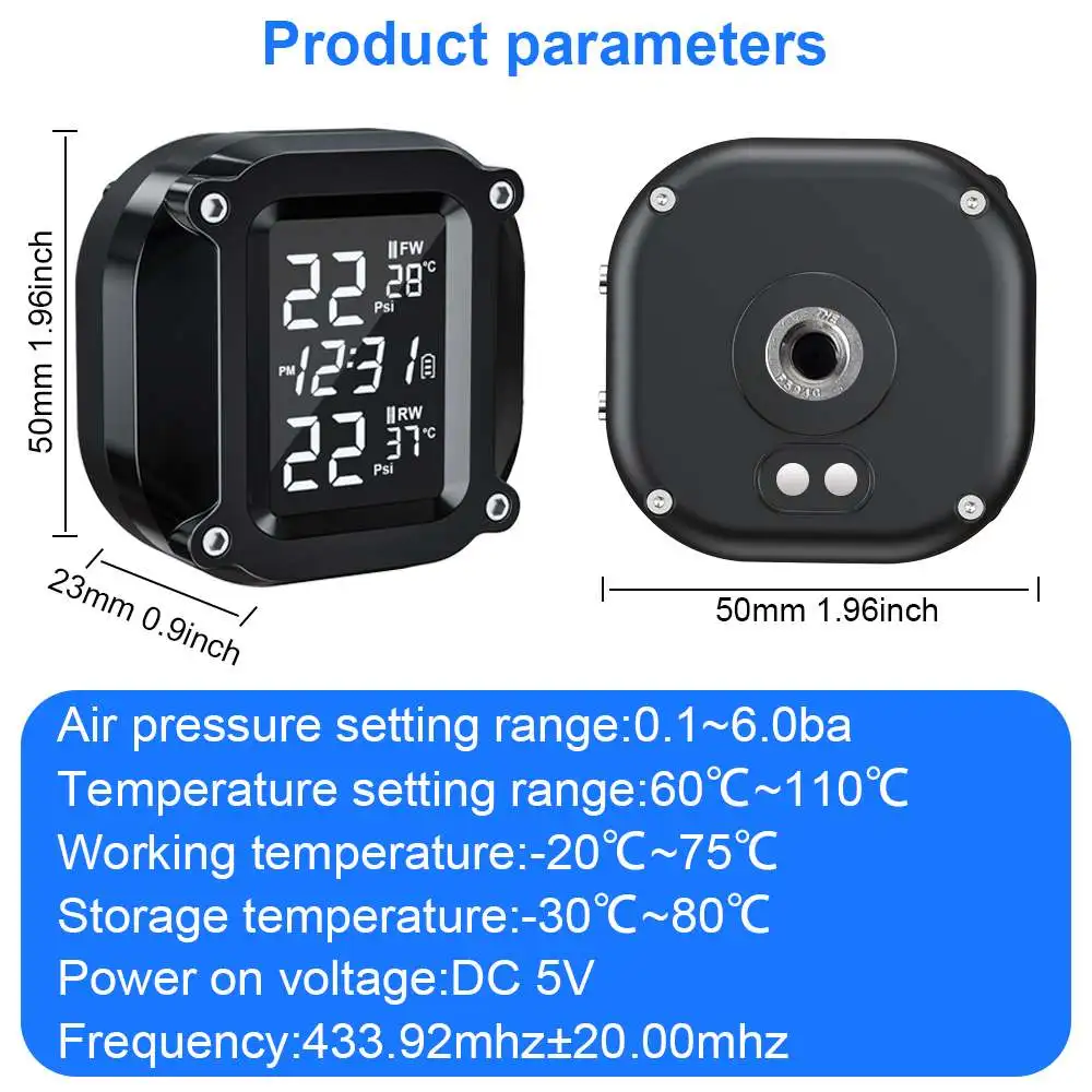 Extractme  TPMS  Ÿ̾ µ 溸 , USB , LCD ÷, Ÿ̾ з ͸ ý