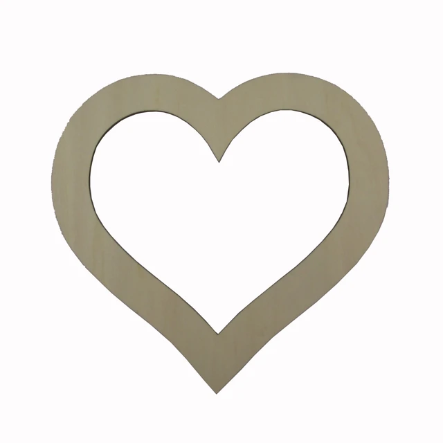 18 Heart Unfinished Wood Cutout Shape