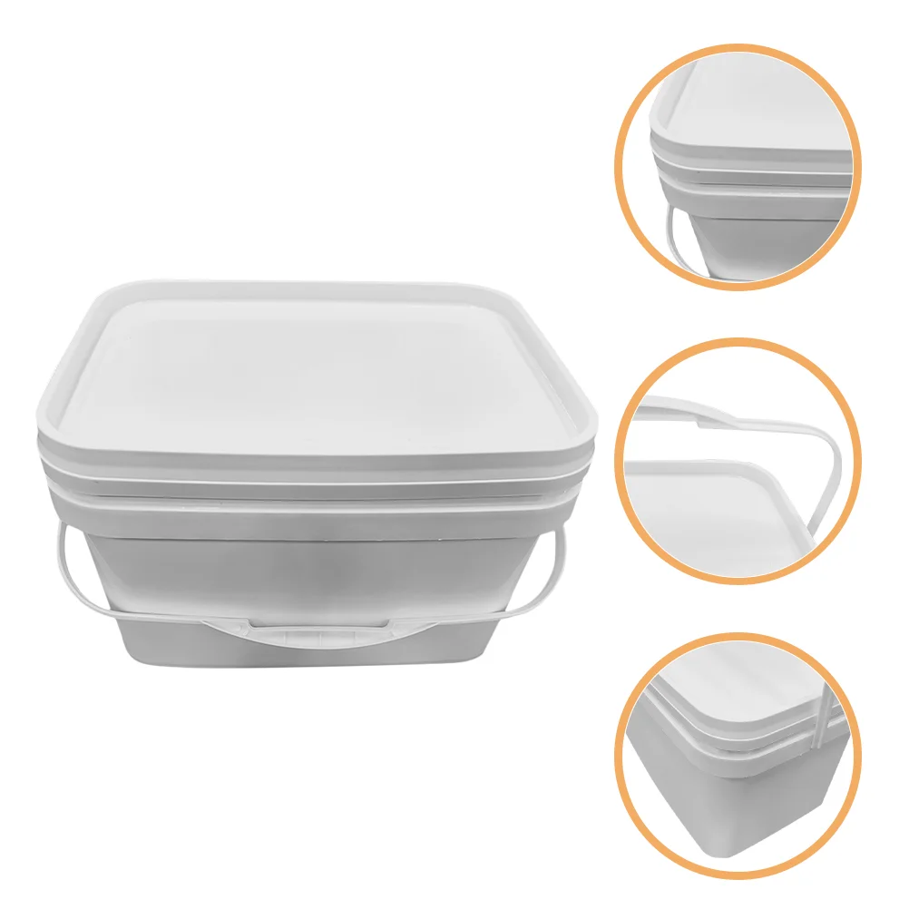 Paint Bucket Color Mixing Favor Containers Storage Outdoor Pigment Empty With Lid Food Lids