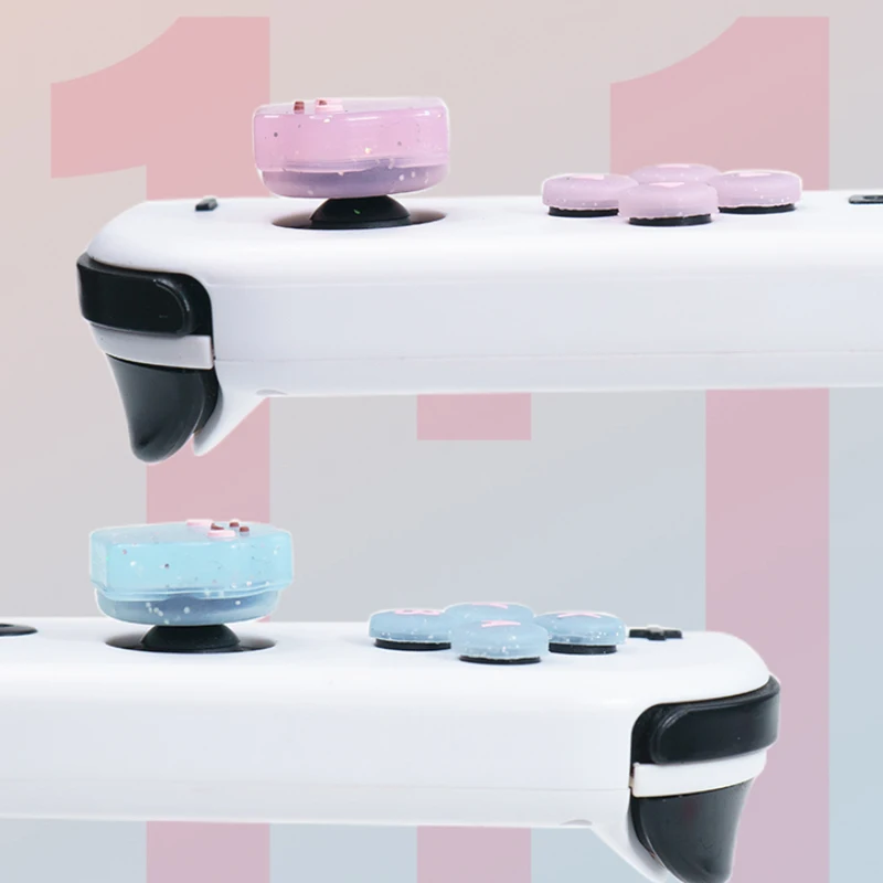 Chic Bling Silicone Button and Thumb Grip Sticker Set
